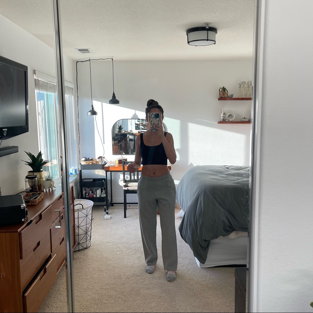 Gray sweats